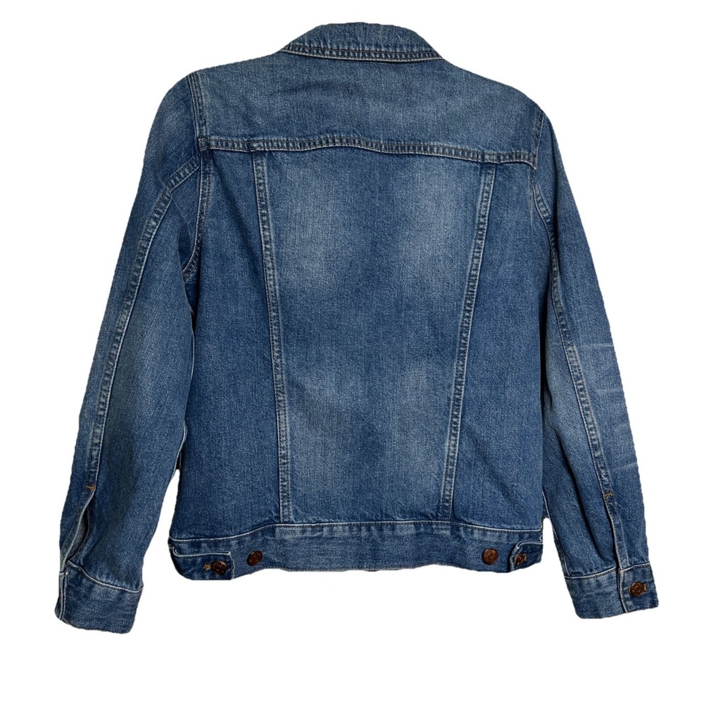 MADEWELL Jacket Womens M Jean Painter Wash Trucker Classic Denim Cotton Blue - Picture 8 of 8